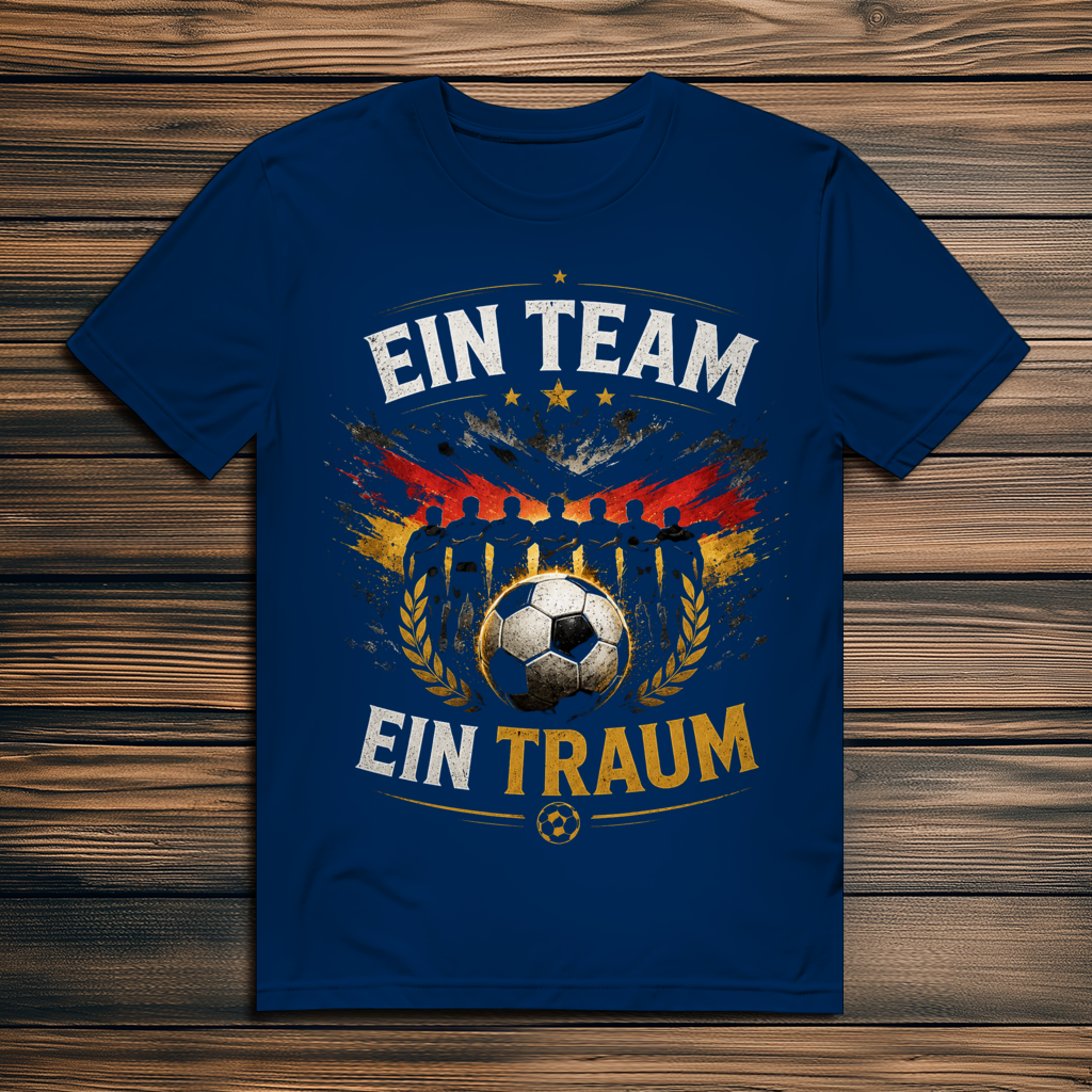 Herren Premium Bio T-Shirt Ein Team, ein Traum