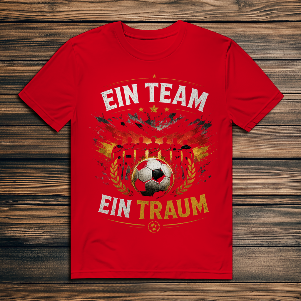 Herren Premium Bio T-Shirt Ein Team, ein Traum