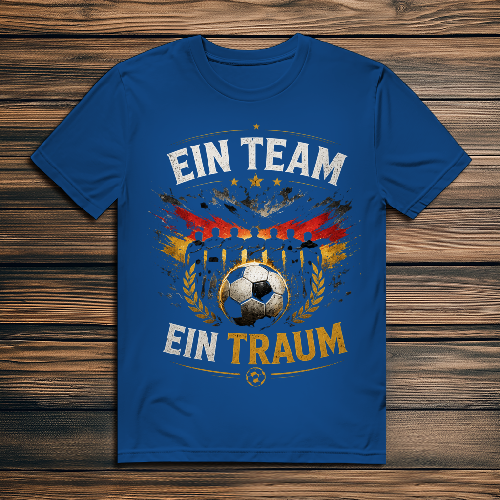 Herren Premium Bio T-Shirt Ein Team, ein Traum
