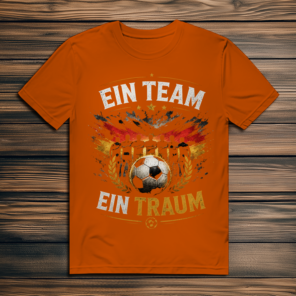Herren Premium Bio T-Shirt Ein Team, ein Traum