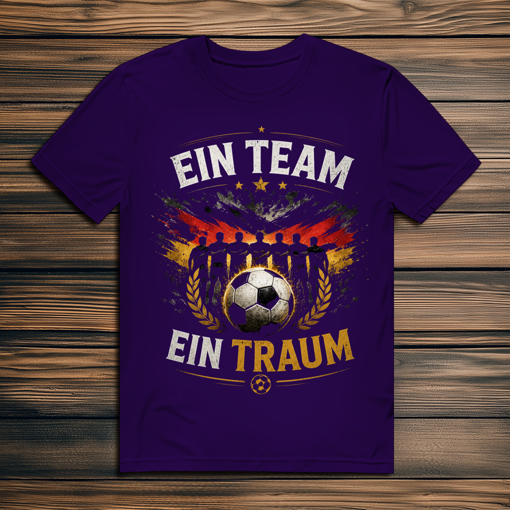 Herren Premium Bio T-Shirt Ein Team, ein Traum