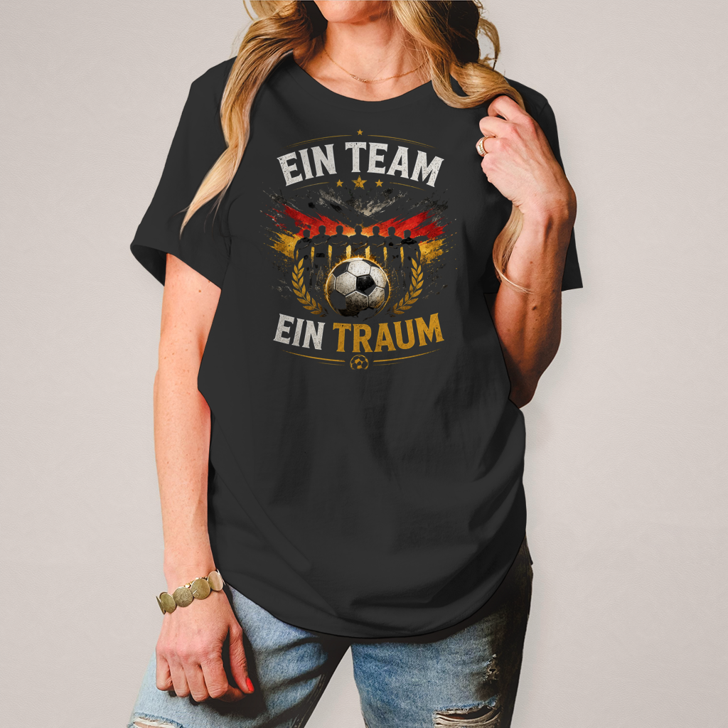 Damen T-Shirt Ein Team, ein Traum