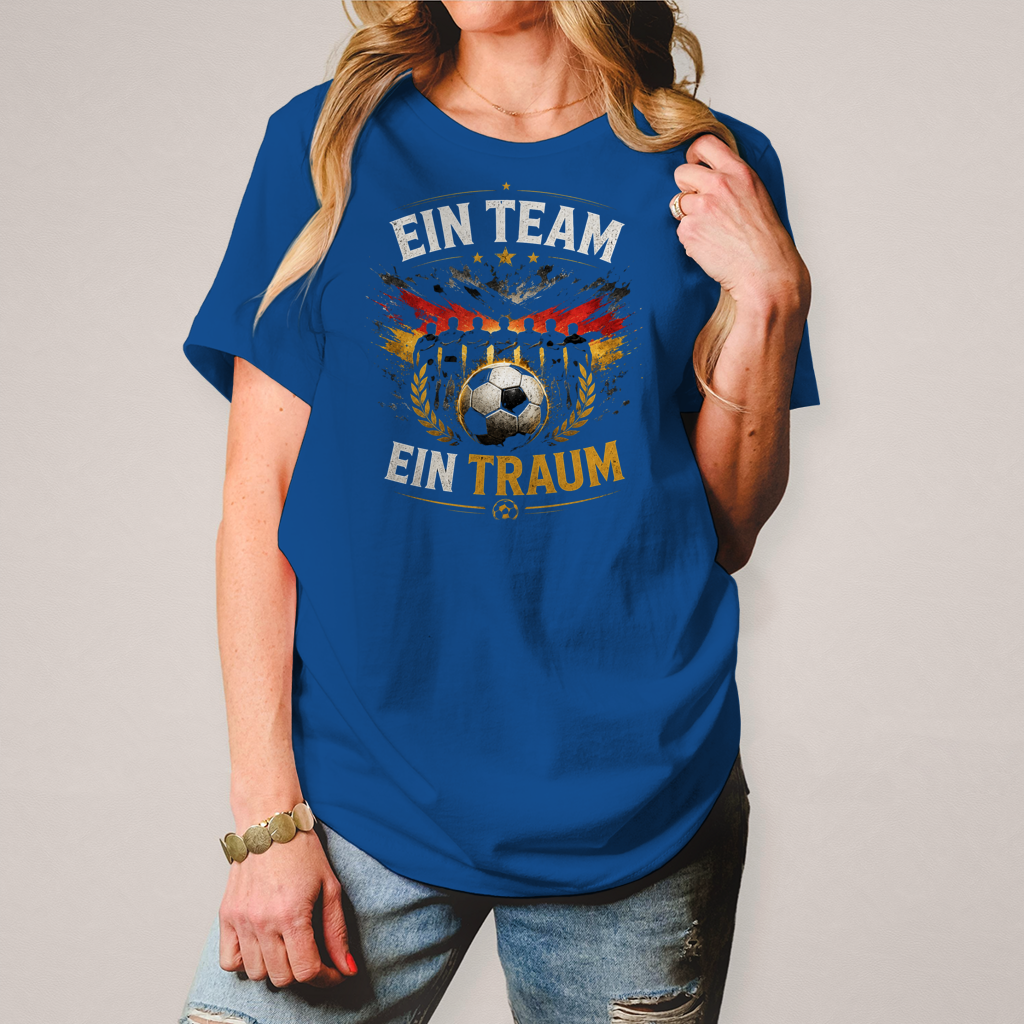 Damen T-Shirt Ein Team, ein Traum