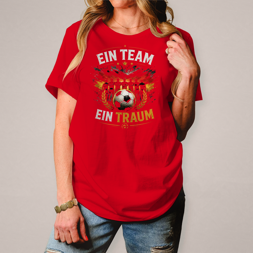 Damen T-Shirt Ein Team, ein Traum
