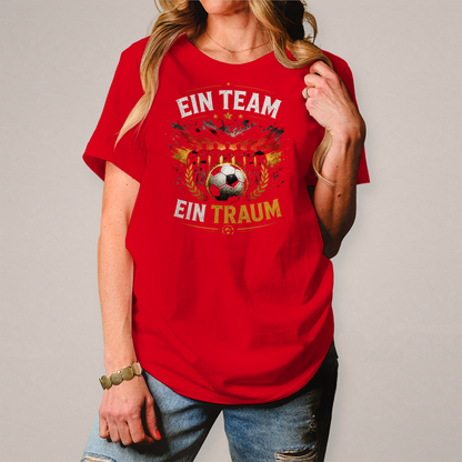 Damen T-Shirt Ein Team, ein Traum