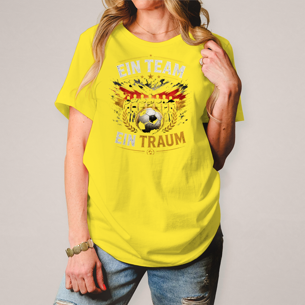 Damen T-Shirt Ein Team, ein Traum