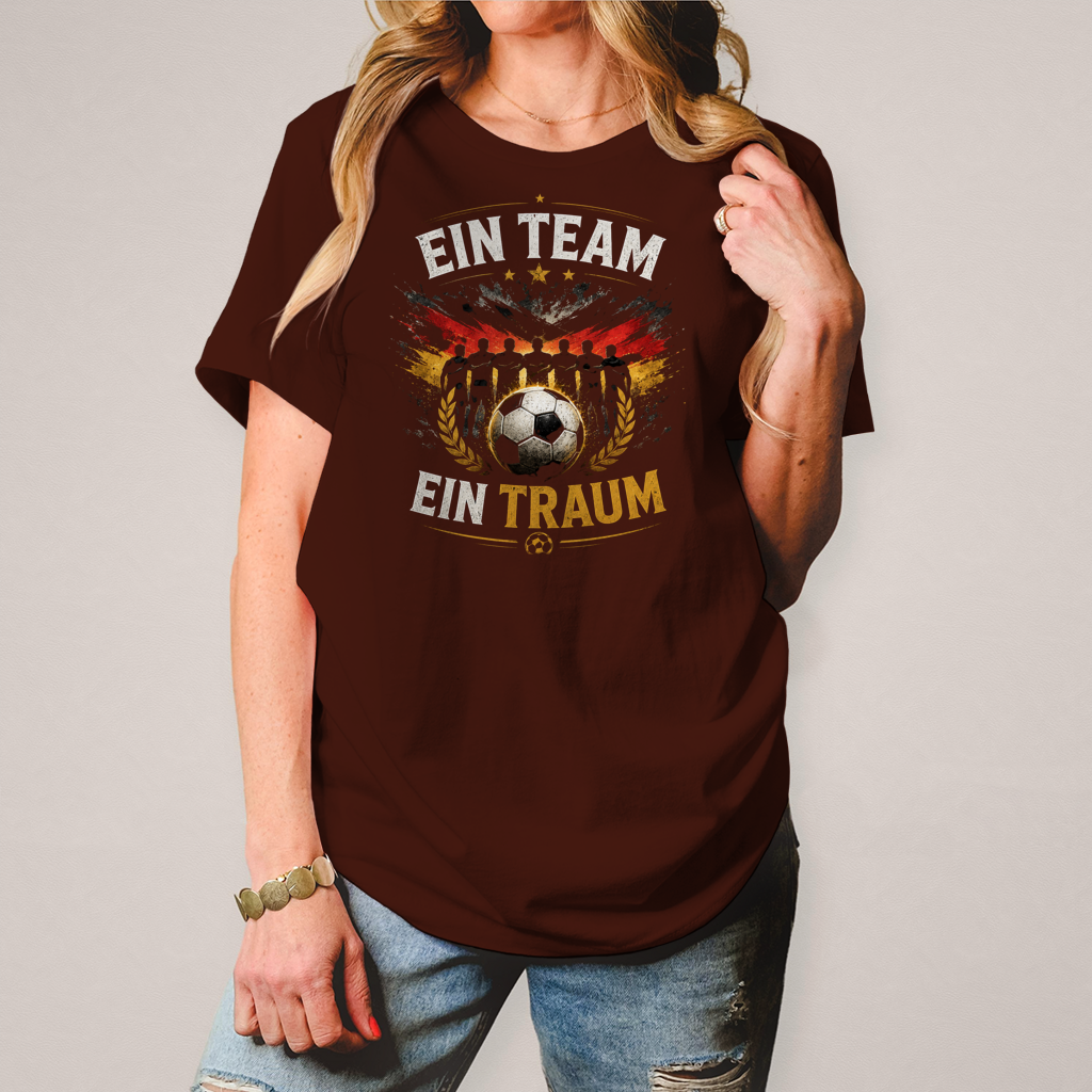 Damen T-Shirt Ein Team, ein Traum