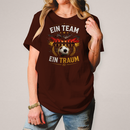 Damen T-Shirt Ein Team, ein Traum