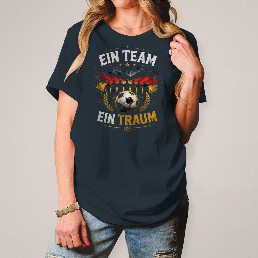 Damen T-Shirt Ein Team, ein Traum