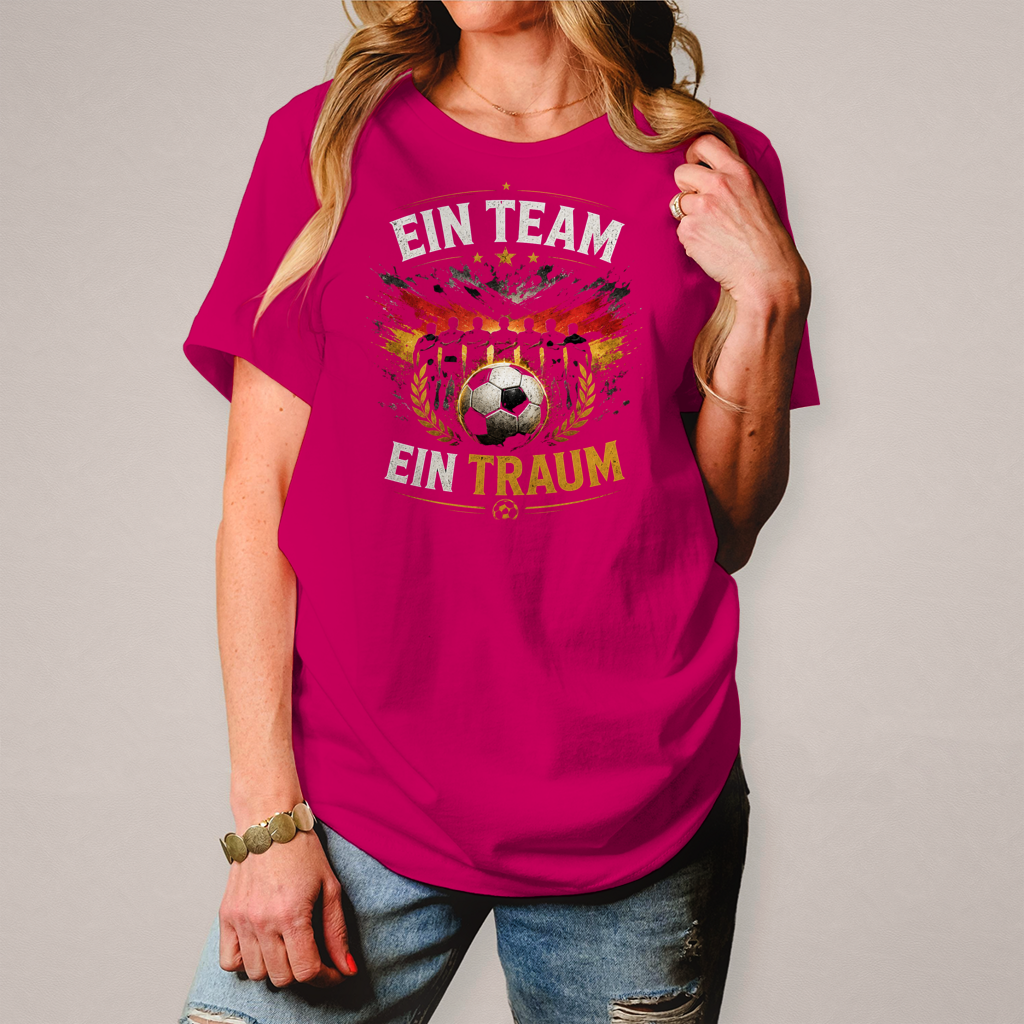 Damen T-Shirt Ein Team, ein Traum