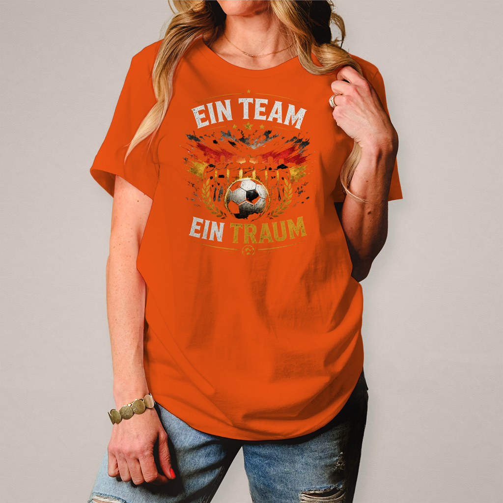Damen T-Shirt Ein Team, ein Traum