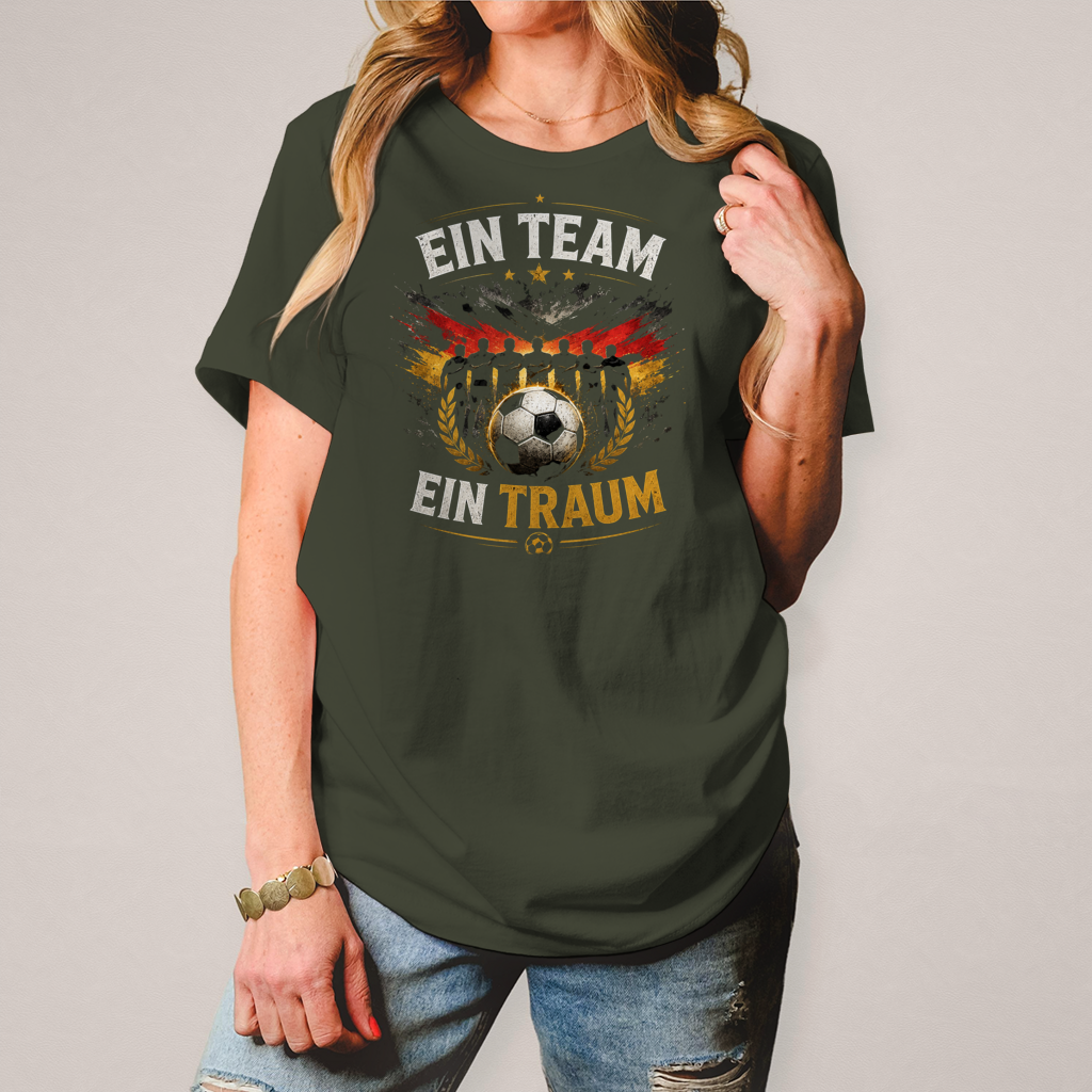 Damen T-Shirt Ein Team, ein Traum