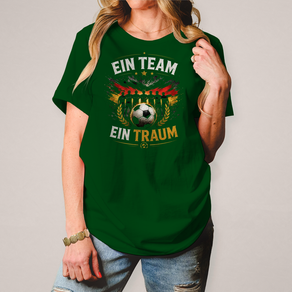 Damen T-Shirt Ein Team, ein Traum