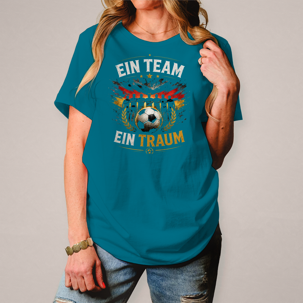 Damen T-Shirt Ein Team, ein Traum