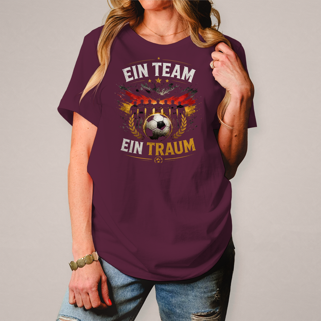 Damen T-Shirt Ein Team, ein Traum