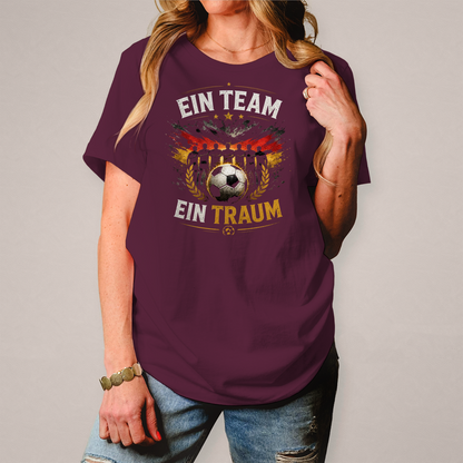 Damen T-Shirt Ein Team, ein Traum