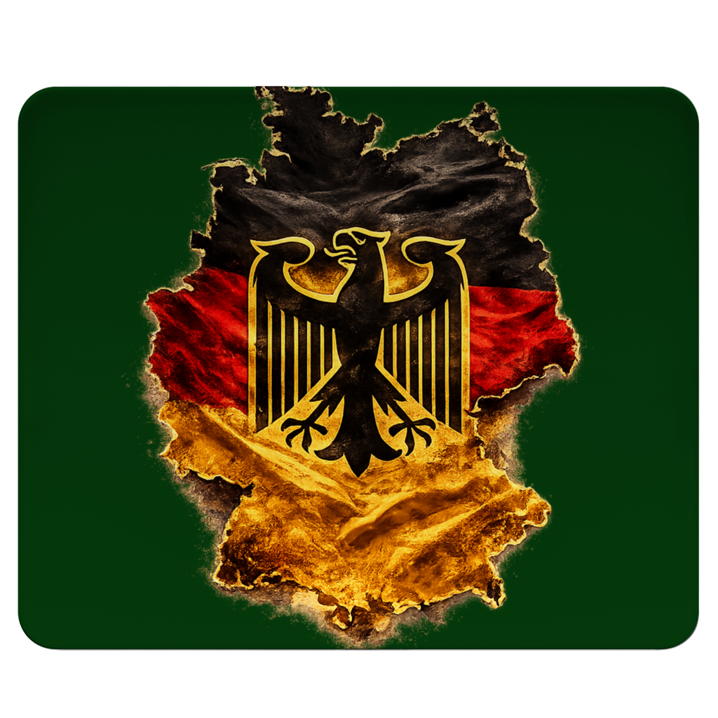 Mousepad Deutsche Flagge mit Adler