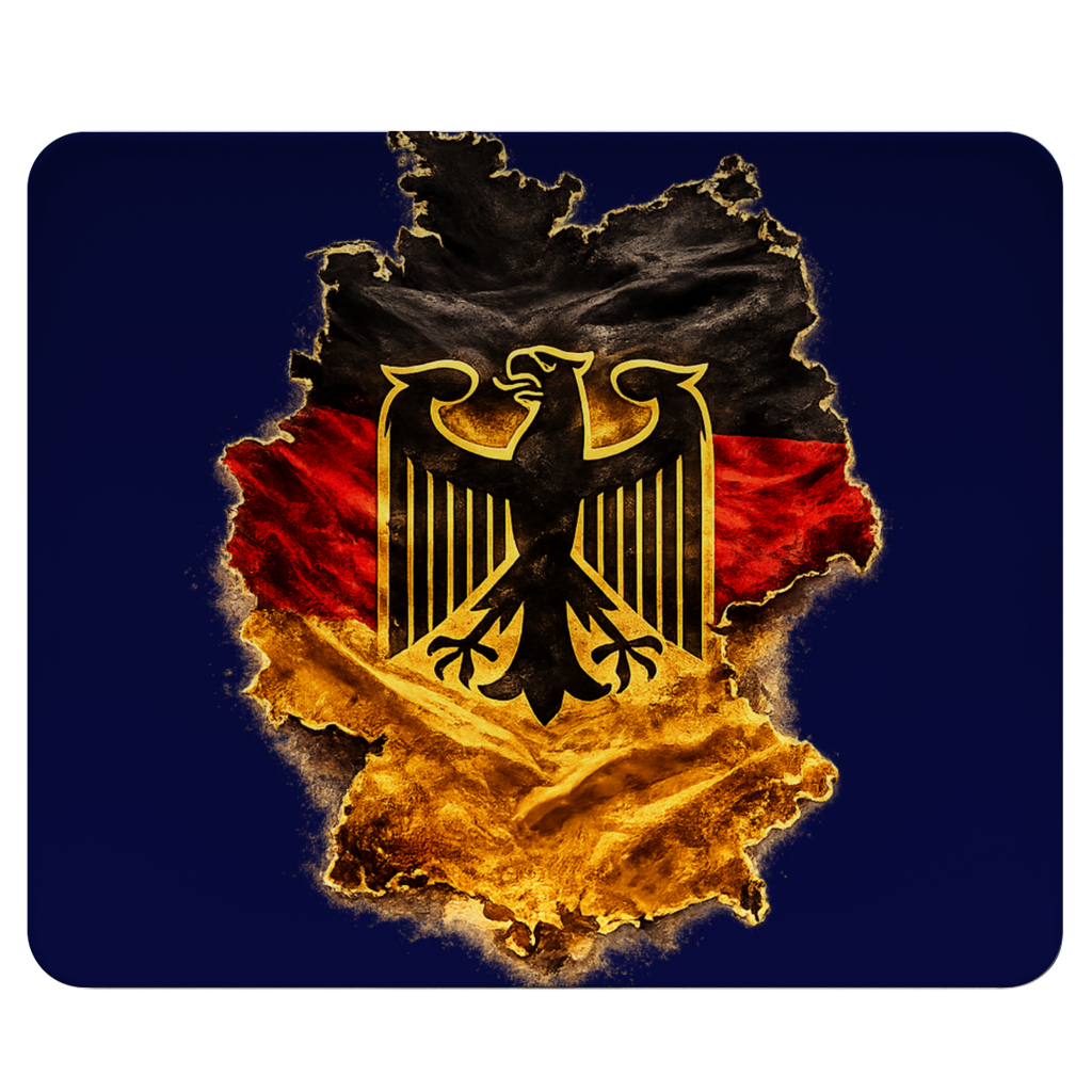 Mousepad Deutsche Flagge mit Adler