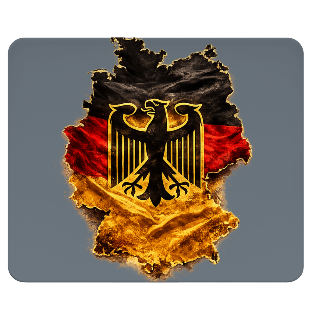 Mousepad Deutsche Flagge mit Adler