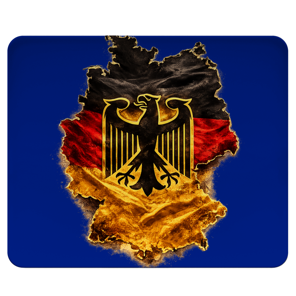 Mousepad Deutsche Flagge mit Adler