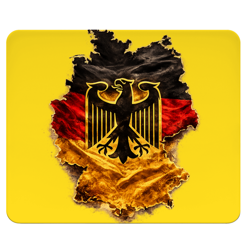 Mousepad Deutsche Flagge mit Adler