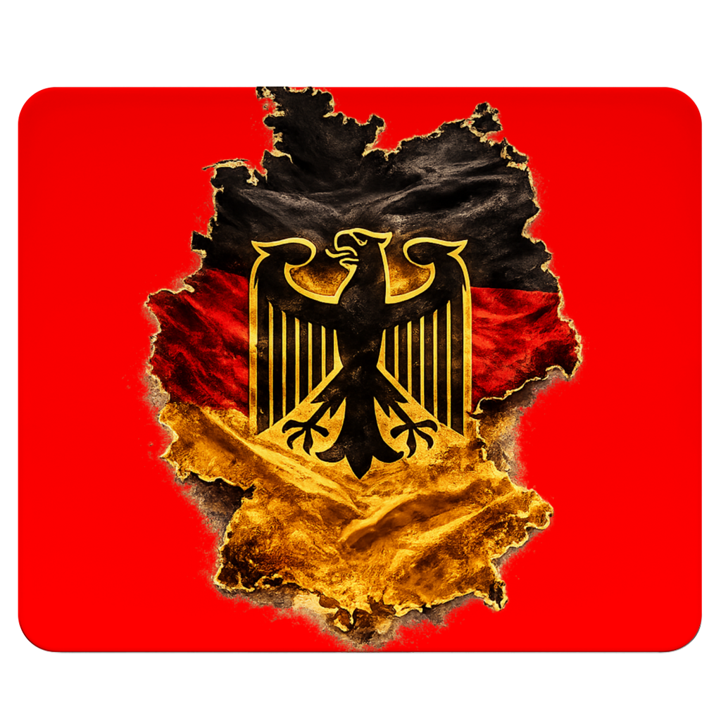 Mousepad Deutsche Flagge mit Adler