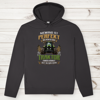 Herren Premium Bio Hoodie Traktor-Design