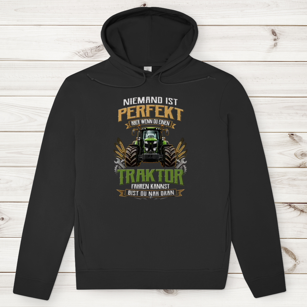 Herren Premium Bio Hoodie Traktor-Design