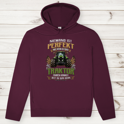 Herren Premium Bio Hoodie Traktor-Design