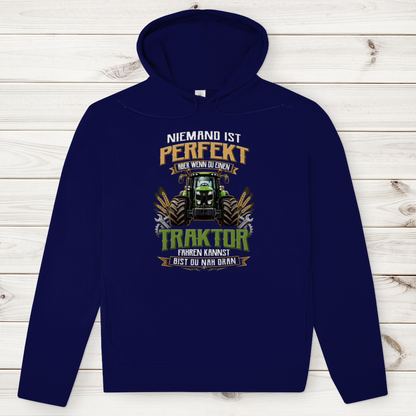 Herren Premium Bio Hoodie Traktor-Design