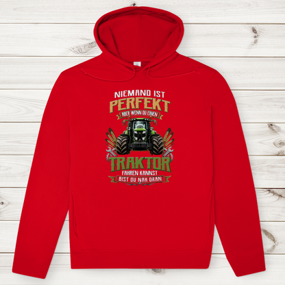 Herren Premium Bio Hoodie Traktor-Design