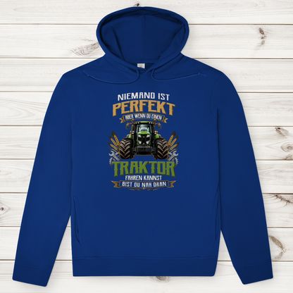 Herren Premium Bio Hoodie Traktor-Design
