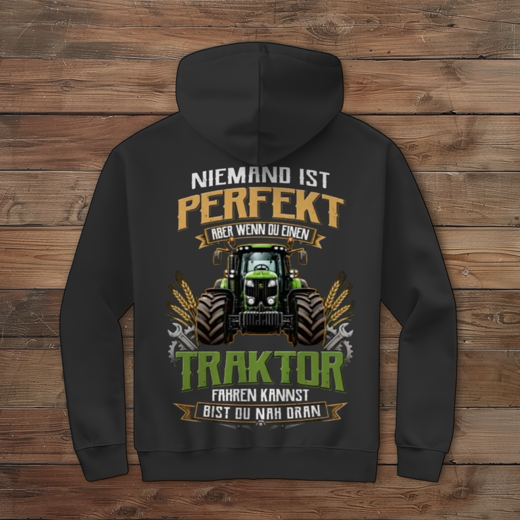 Herren Zipper Hoodie Traktor-Design