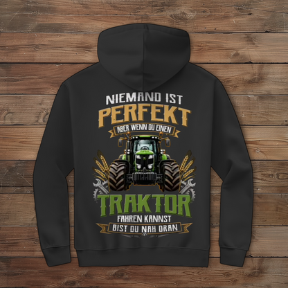 Herren Zipper Hoodie Traktor-Design