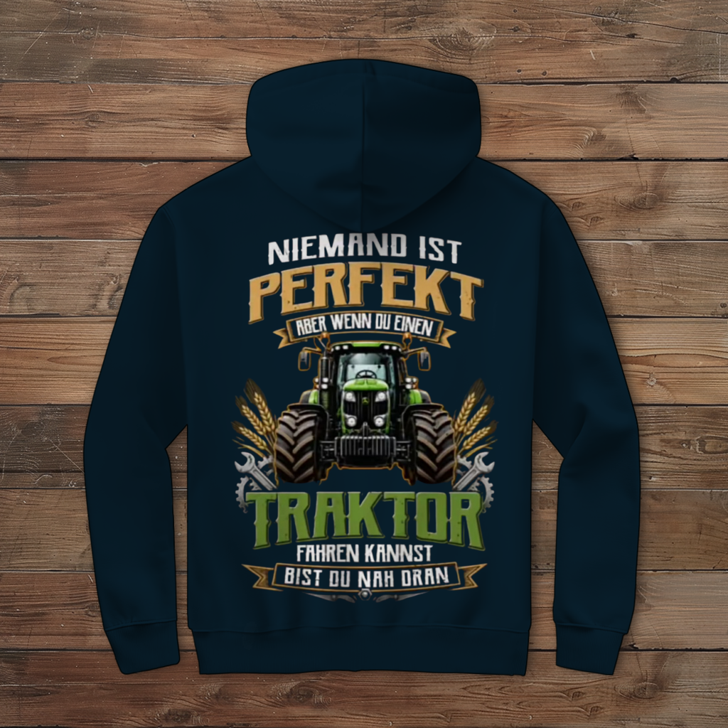 Herren Zipper Hoodie Traktor-Design