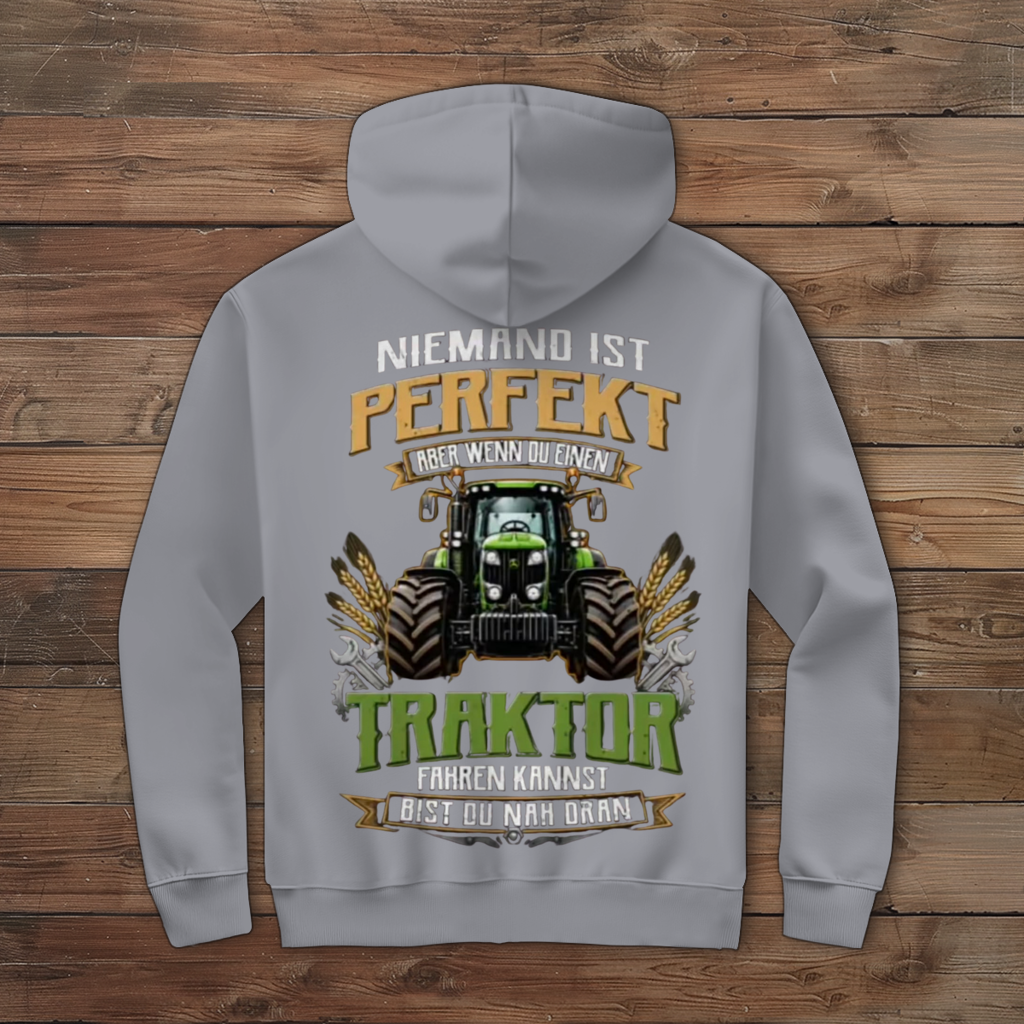 Herren Zipper Hoodie Traktor-Design