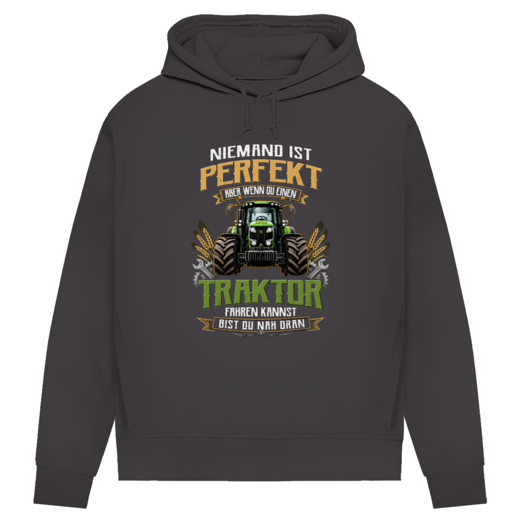 Damen Premium Bio Hoodie Traktor-Design