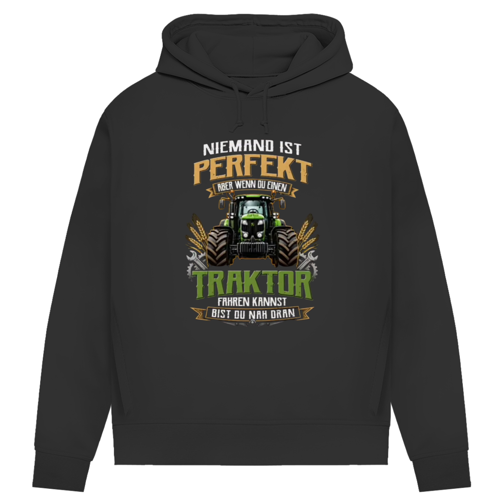 Damen Premium Bio Hoodie Traktor-Design