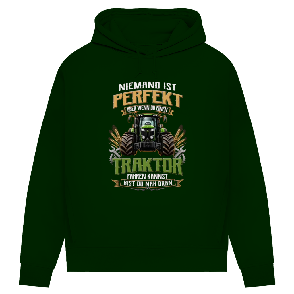 Damen Premium Bio Hoodie Traktor-Design