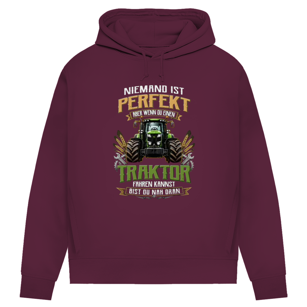 Damen Premium Bio Hoodie Traktor-Design