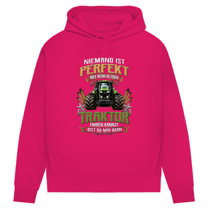Damen Premium Bio Hoodie Traktor-Design