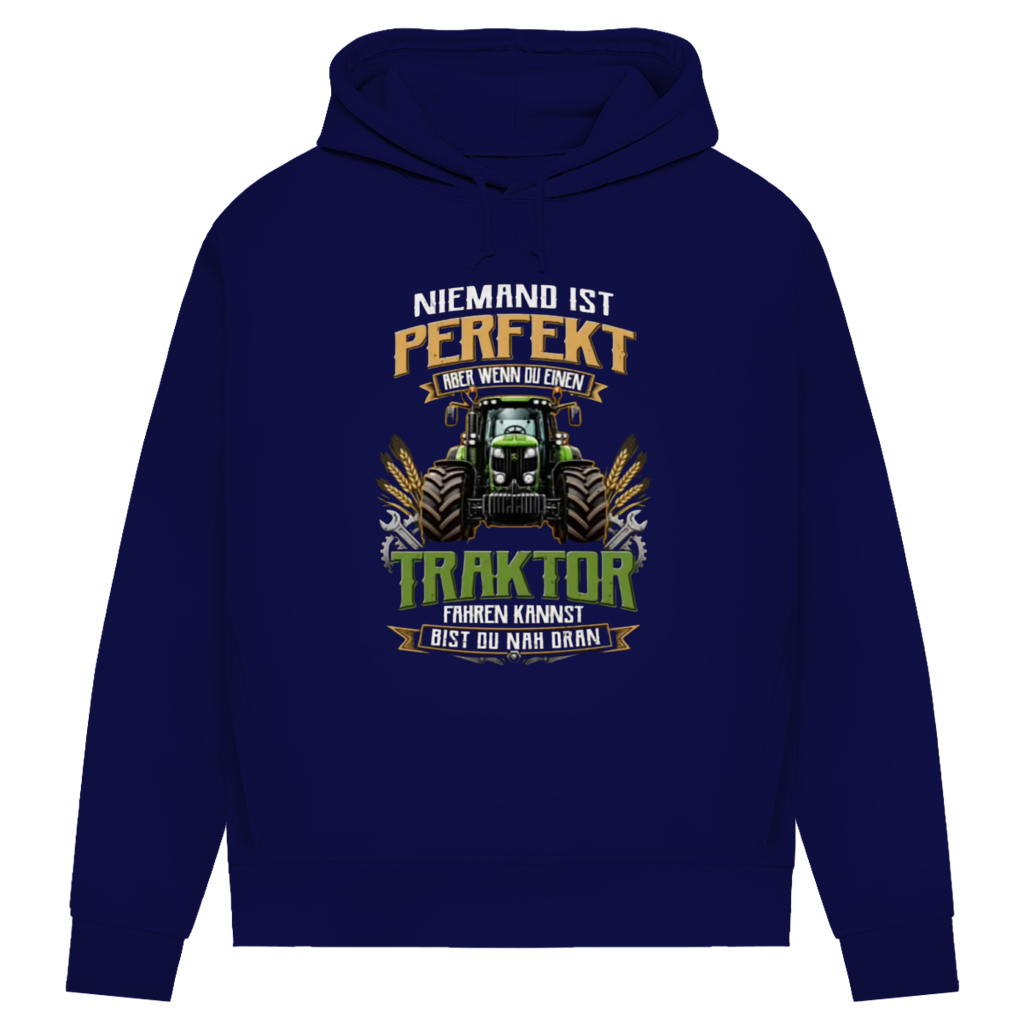 Damen Premium Bio Hoodie Traktor-Design