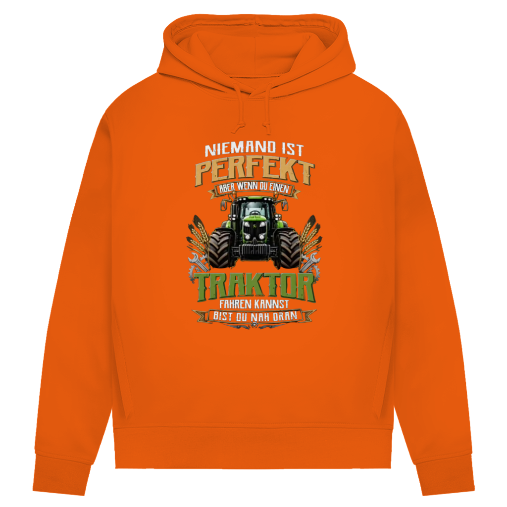 Damen Premium Bio Hoodie Traktor-Design