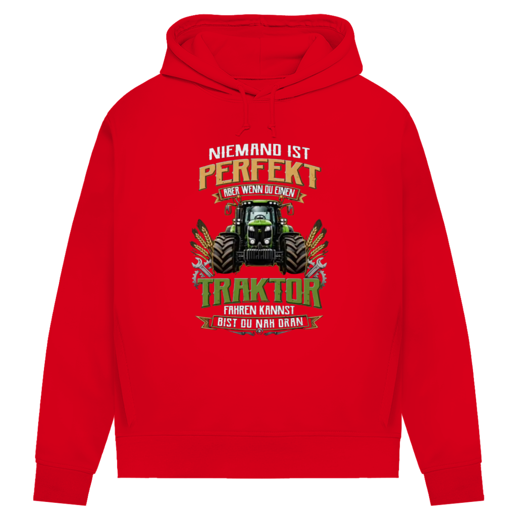 Damen Premium Bio Hoodie Traktor-Design