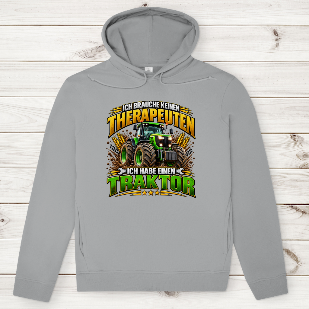 Herren Premium Bio Hoodie Ich brauche keinen Therapeuten