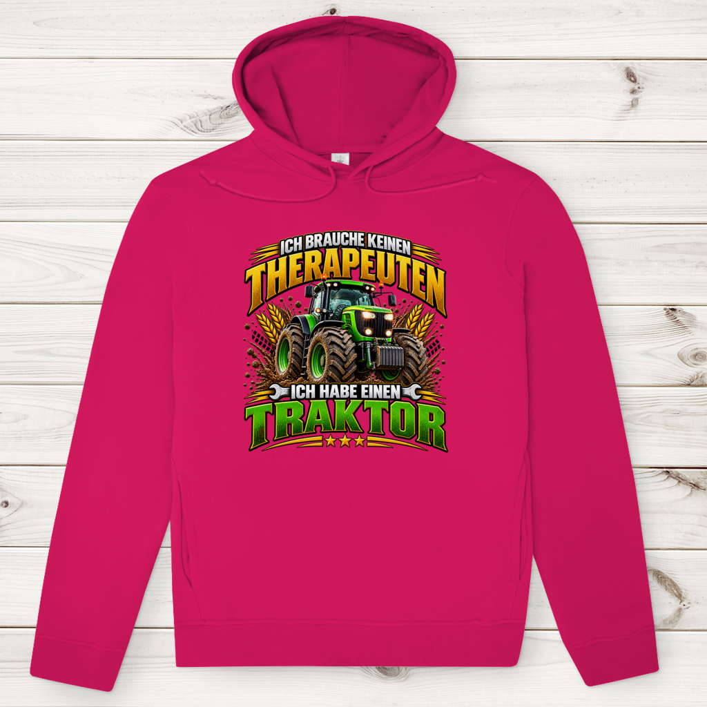 Herren Premium Bio Hoodie Ich brauche keinen Therapeuten