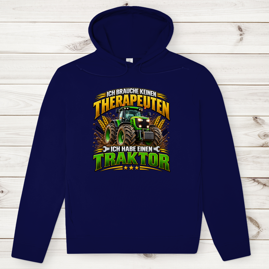 Herren Premium Bio Hoodie Ich brauche keinen Therapeuten