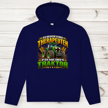 Herren Premium Bio Hoodie Ich brauche keinen Therapeuten