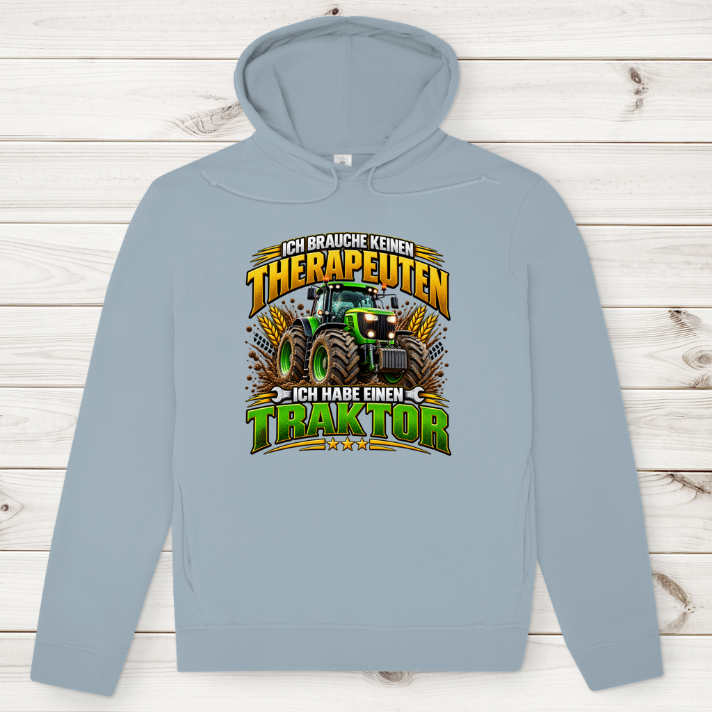 Herren Premium Bio Hoodie Ich brauche keinen Therapeuten