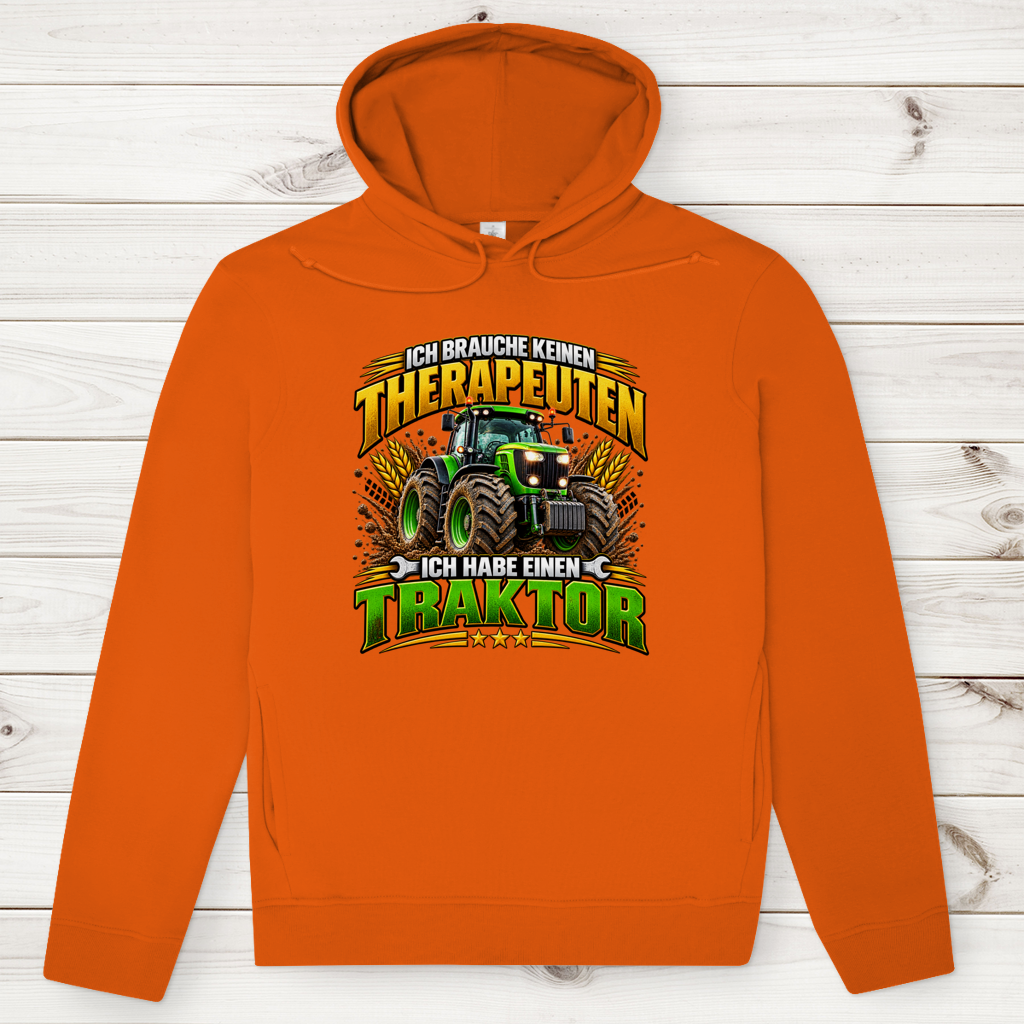 Herren Premium Bio Hoodie Ich brauche keinen Therapeuten